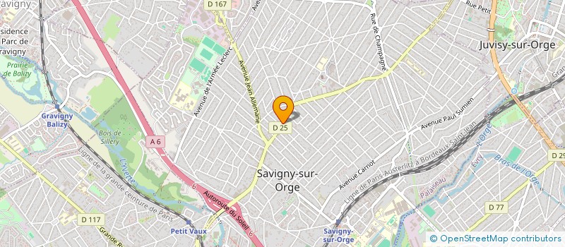 localisation de l'entreprise BIOREST à SAVIGNY-SUR-ORGE