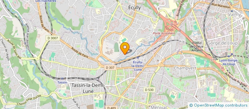 localisation de l'entreprise BIORINAM  ECULLY