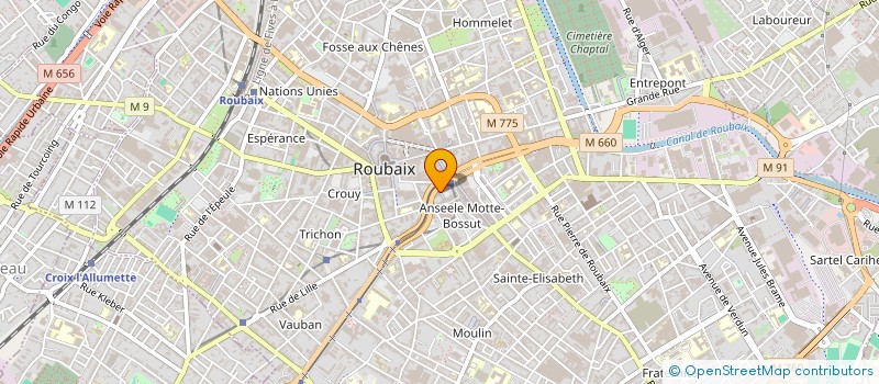 localisation de l'entreprise BIORISK à ROUBAIX