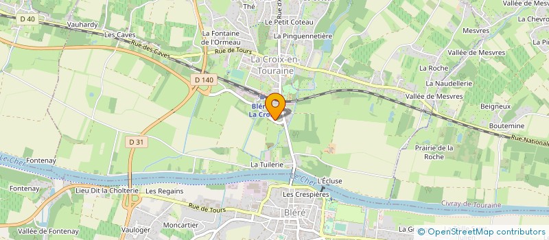 localisation de l'entreprise BIORK à LA CROIX-EN-TOURAINE