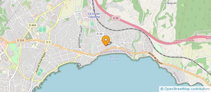 localisation de l'entreprise BIORL à LA CIOTAT