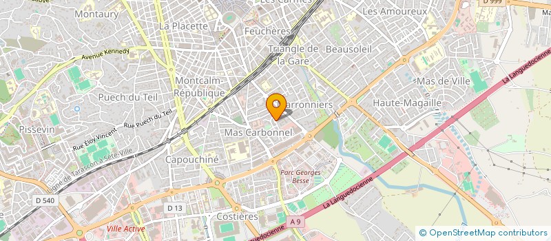 localisation de l'entreprise BIORTHONIMES  NIMES