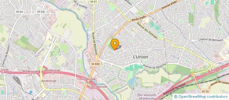 localisation de l'entreprise BIOS ANALYTIQUE à L'UNION