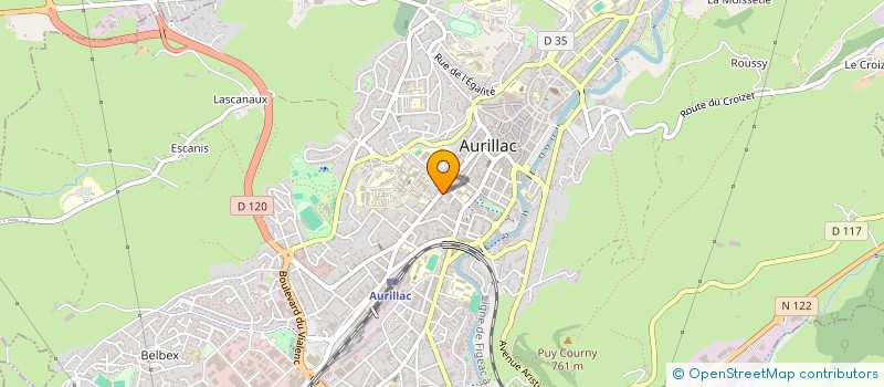 localisation de l'entreprise BIOSECUR'NUISIBLES 3D à AURILLAC