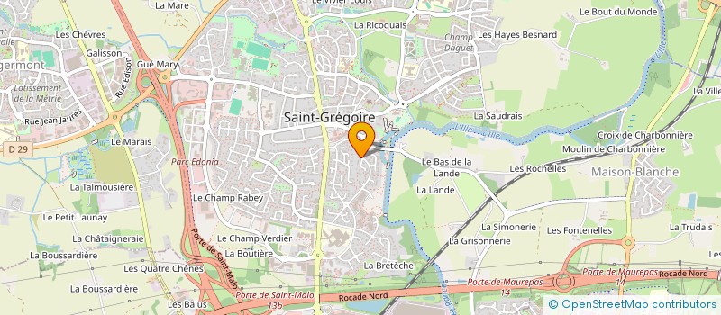 localisation de l'entreprise BIOSENCY à SAINT-GREGOIRE