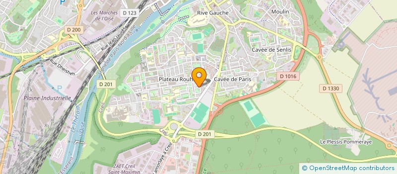 localisation de l'entreprise BIOSEVDA à CREIL