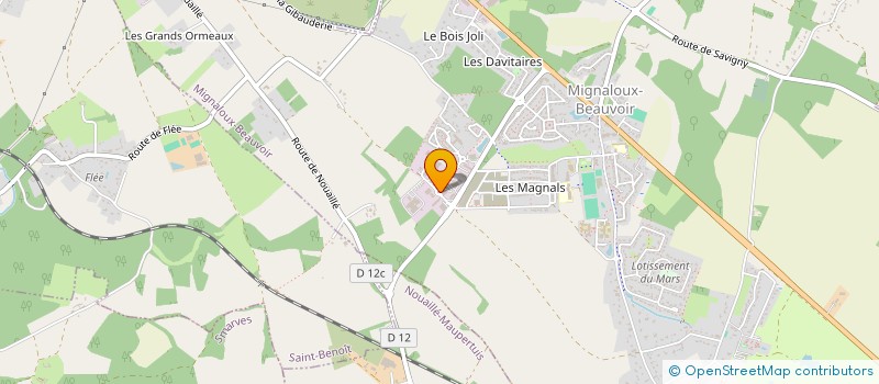 localisation de l'entreprise BIOSFAIR MATERIAUX ECOLOGIQUES  MIGNALOUX-BEAUVOIR