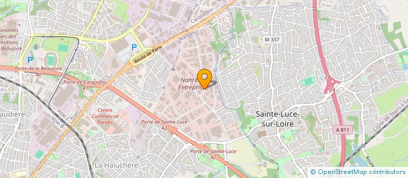 localisation de l'entreprise BIOSFAIRE ANGERS à NANTES