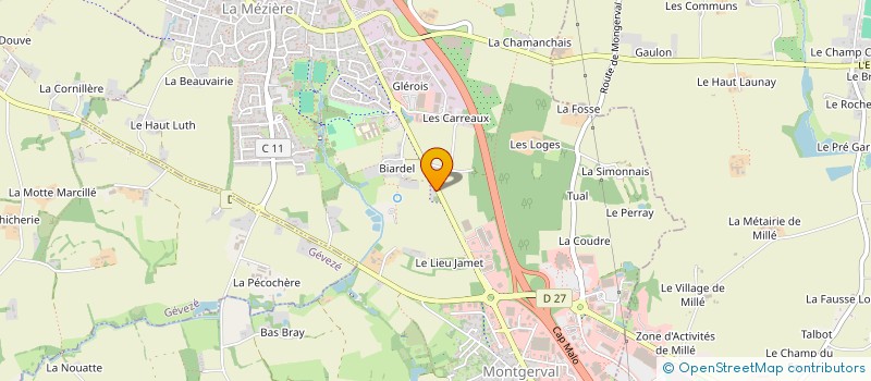 localisation de l'entreprise BIOSFAIRE RENNES à NANTES