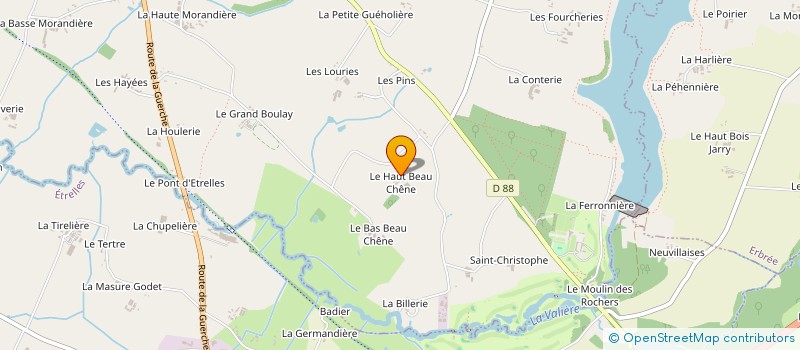 localisation de l'entreprise BIOSILAIT à VITRE