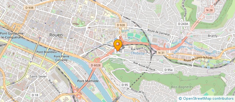 localisation de l'entreprise BIOSIMS TECHNOLOGIES à ROUEN