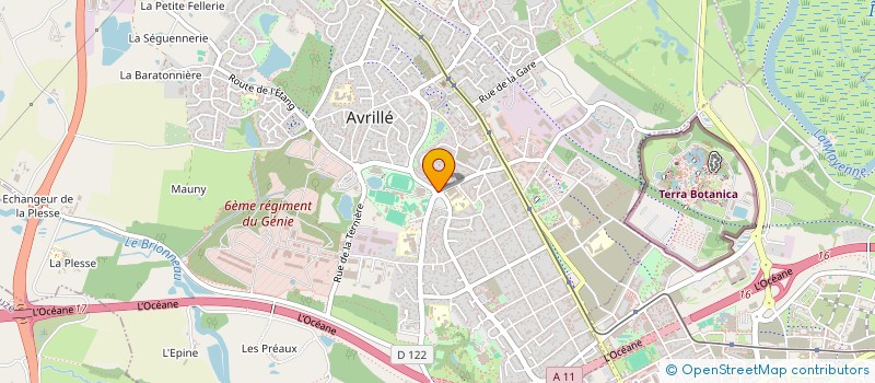 localisation de l'entreprise BIOSITES IMMOBILIER à ANGERS