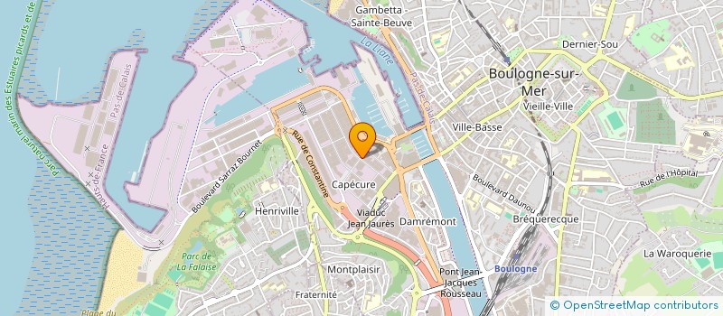 localisation de l'entreprise BIOSOL 62 à BOULOGNE-SUR-MER