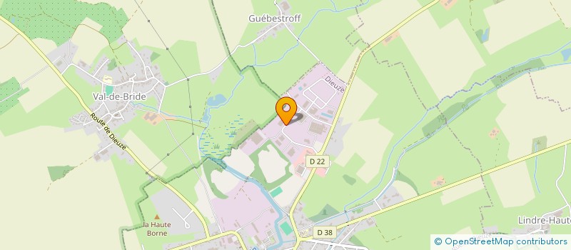 localisation de l'entreprise BIOSOLVE - CHIMIE  DIEUZE