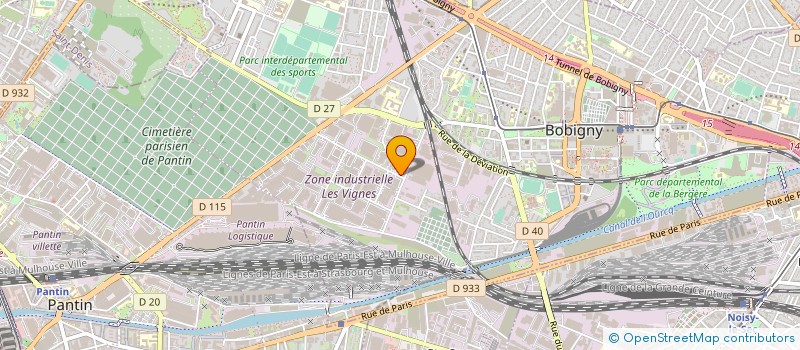 localisation de l'entreprise BIOSPHERE  BOBIGNY