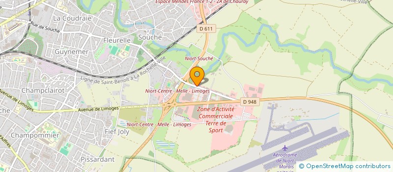 localisation de l'entreprise BIOSPHERE NT à NIORT