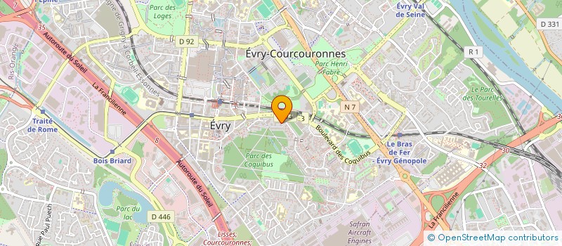 localisation de l'entreprise BIOSPLICE à EVRY-COURCOURONNES