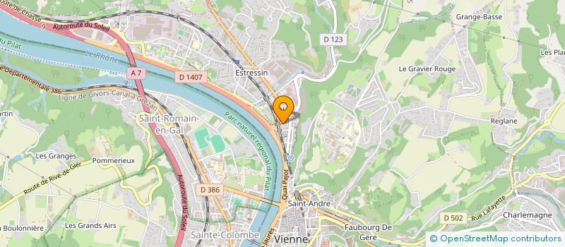 localisation de l'entreprise BIOSSIMO  VIENNE