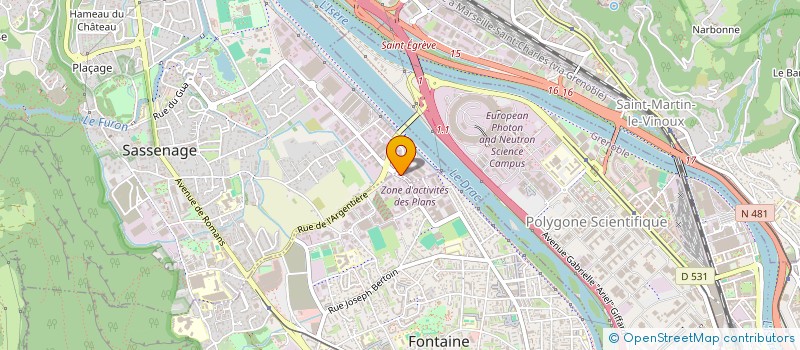 localisation de l'entreprise BIOSSUN SOLUTIONS à SASSENAGE