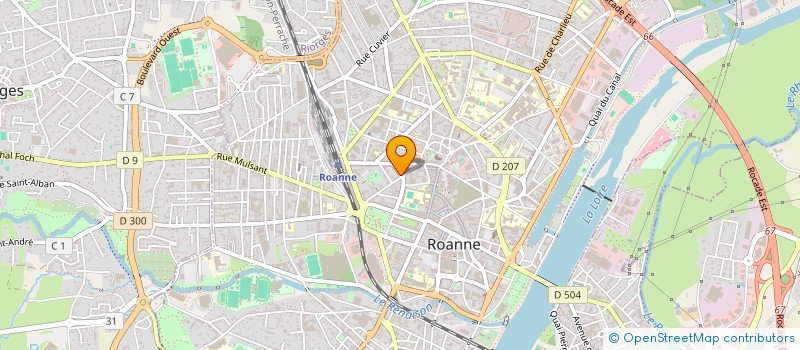 localisation de l'entreprise BIOSSY FORMATION à ROANNE