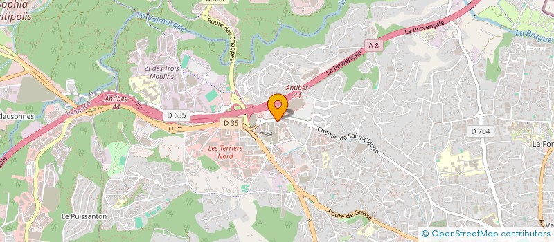 localisation de l'entreprise BIOSTORE à ANTIBES
