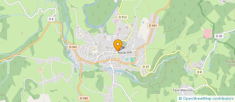 localisation de l'entreprise BIOSYL LIMOUSIN à BOURGANEUF