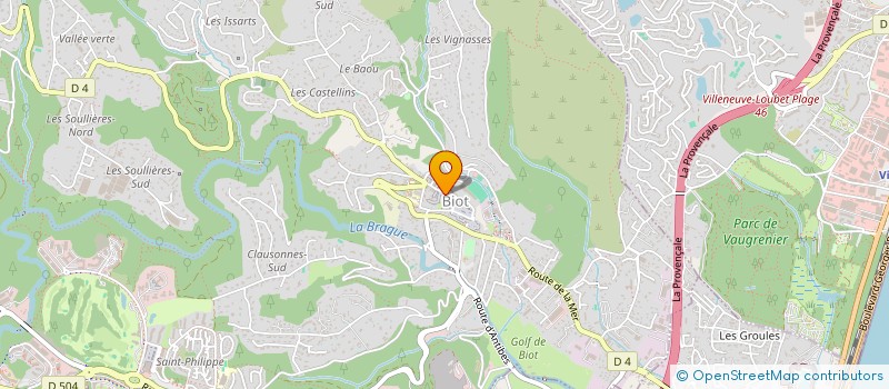 localisation de l'entreprise BIOT AHLETIQUE CLUB  BIOT