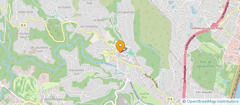 localisation de l'entreprise BIOT ATHLETIQUE CLUB  BIOT