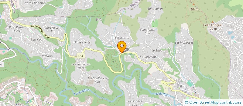localisation de l'entreprise BIOT FORAGES à BIOT