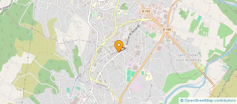 localisation de l'entreprise BIOT'Y PAUSE à AUBENAS