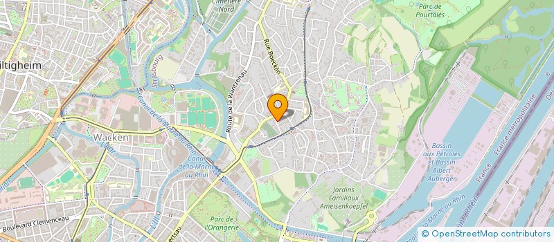 localisation de l'entreprise BIOTANCY EXP  STRASBOURG