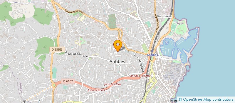 localisation de l'entreprise BIOTAXI NUMERO 1 à ANTIBES