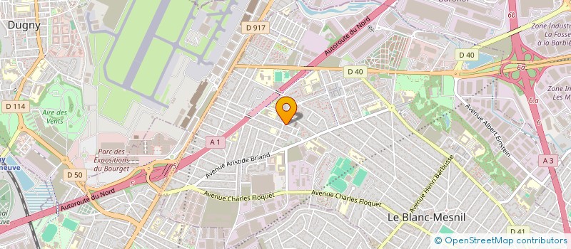 localisation de l'entreprise BIOTEC BAT à LE BLANC-MESNIL