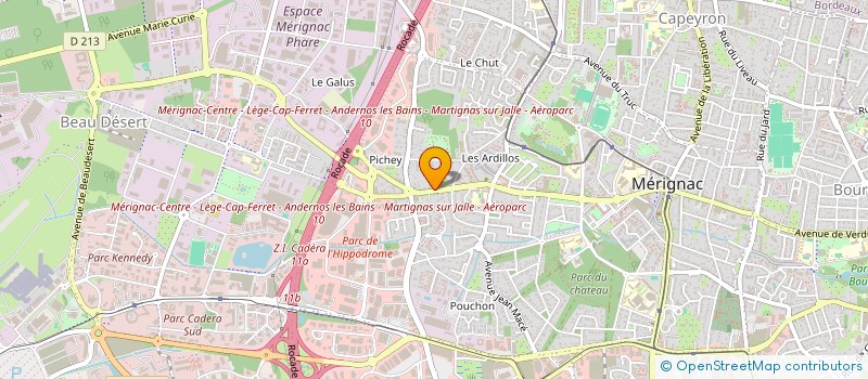 localisation de l'entreprise BIOTECH CARE à MERIGNAC