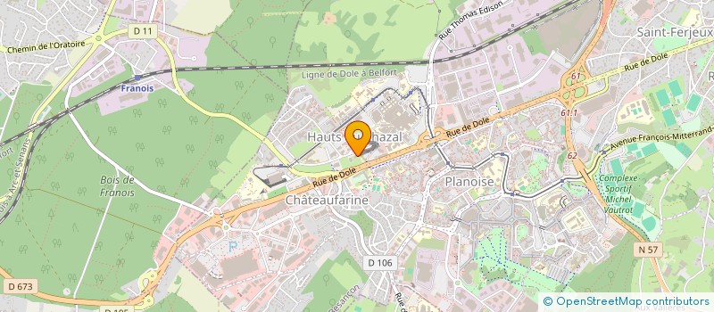 localisation de l'entreprise BIOTECH INVESTISSEMENT  BESANCON