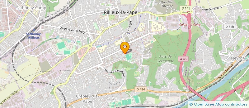 localisation de l'entreprise BIOTECH PROCESS à RILLIEUX-LA-PAPE