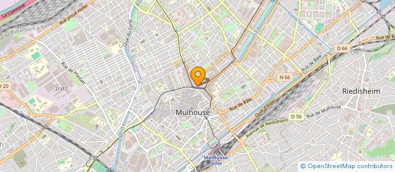 localisation de l'entreprise BIOTECHUSA PORTE JEUNE  MULHOUSE