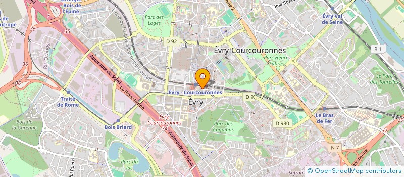 localisation de l'entreprise BIOTEK  EVRY-COURCOURONNES