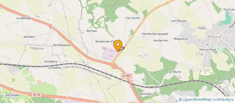 localisation de l'entreprise BIOTHERMIE  PLOUISY