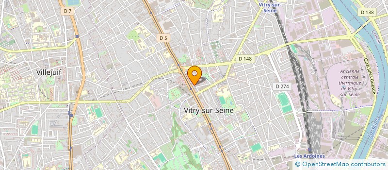 localisation de l'entreprise BIOTOM SARL  VITRY-SUR-SEINE