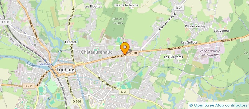localisation de l'entreprise BIOTOOP à LOUHANS