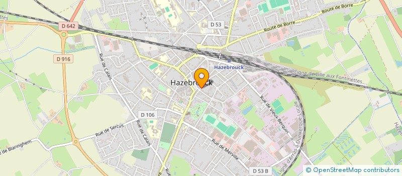localisation de l'entreprise BIOTOP LABORATOIRES à HAZEBROUCK