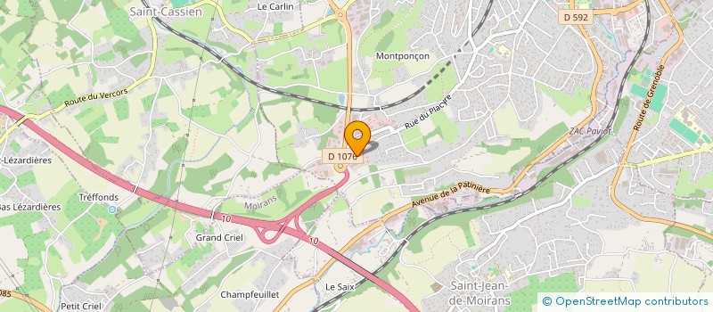 localisation de l'entreprise BIOTOPE IMMOBILIER PROPERTY DEVELOPER à VOIRON