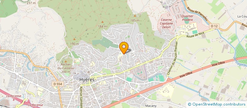 localisation de l'entreprise BIOTY PURE  HYERES