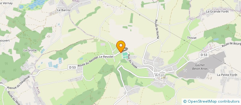 localisation de l'entreprise BIOU ESPACES VERTS  ARTAS