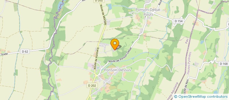 localisation de l'entreprise BIOUYA ENERGIE  PONSON-DESSUS