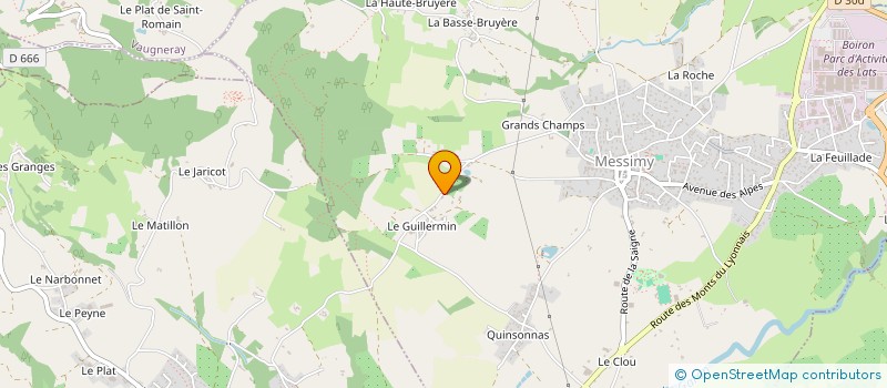 localisation de l'entreprise BIOVALLON  MESSIMY