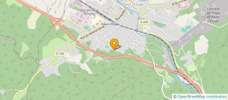 localisation de l'entreprise BIOVERT VOSGES ENVIRONNEMENT  RAON-L'ETAPE