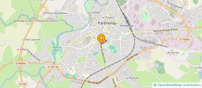 localisation de l'entreprise BIOVIANDE POITOU CHARENTES à PARTHENAY