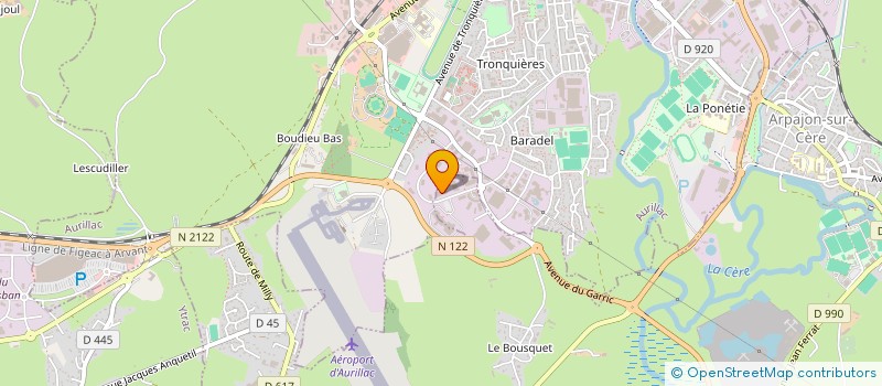 localisation de l'entreprise BIOVIE AUVERGNE à AURILLAC